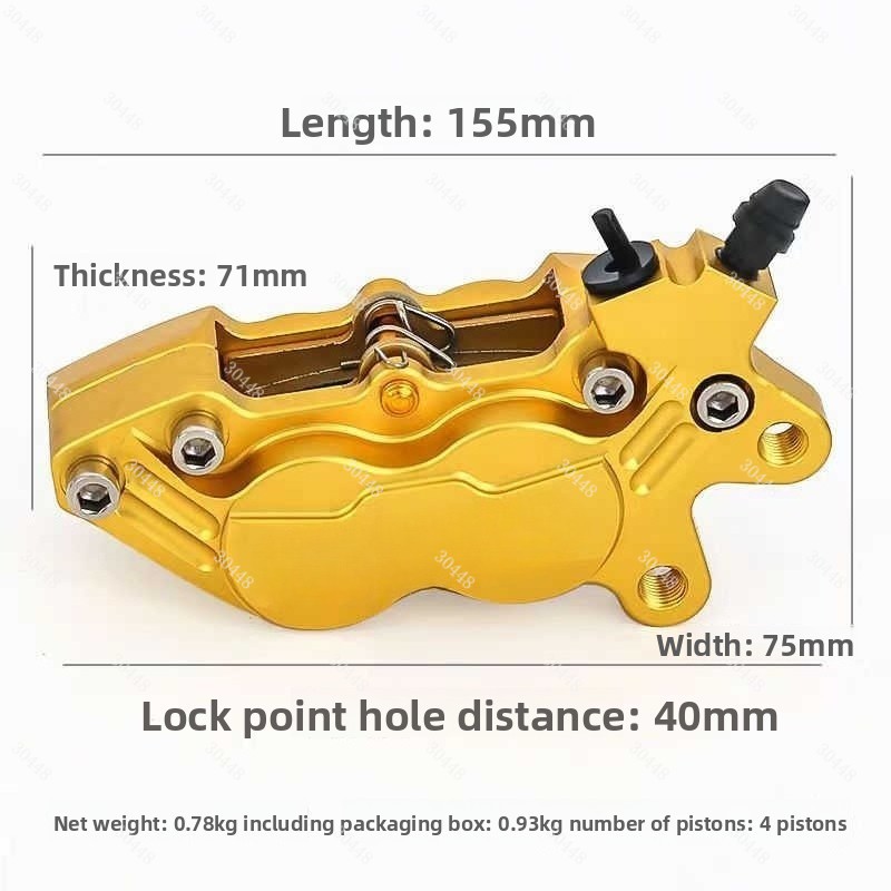 Motorcycle CNC Four-Piston Bra - Brake Disc Motorcycle review and price